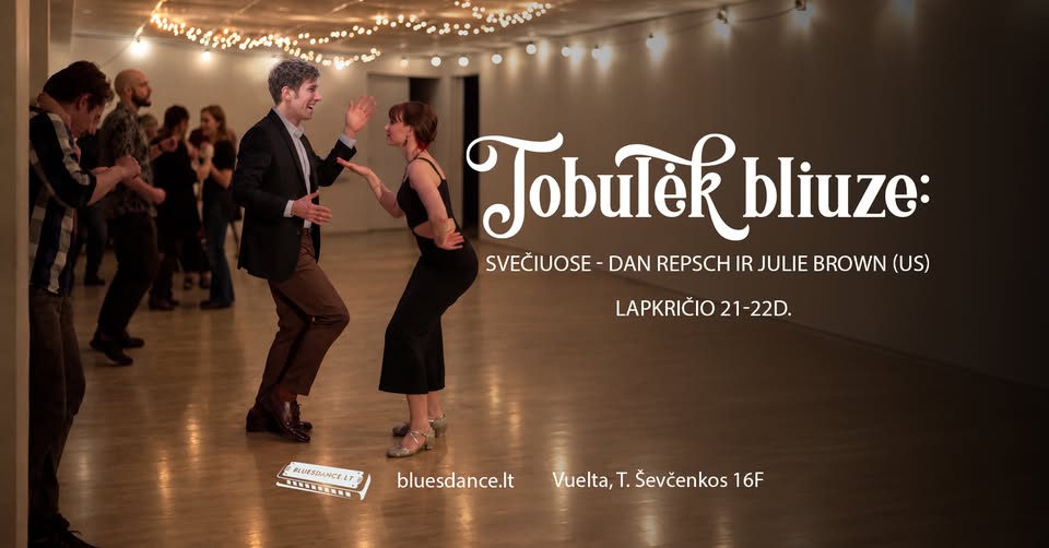 Tobulėk bliuze: seminarai su Julie Brown ir Dan Repsch (USa) grįžta